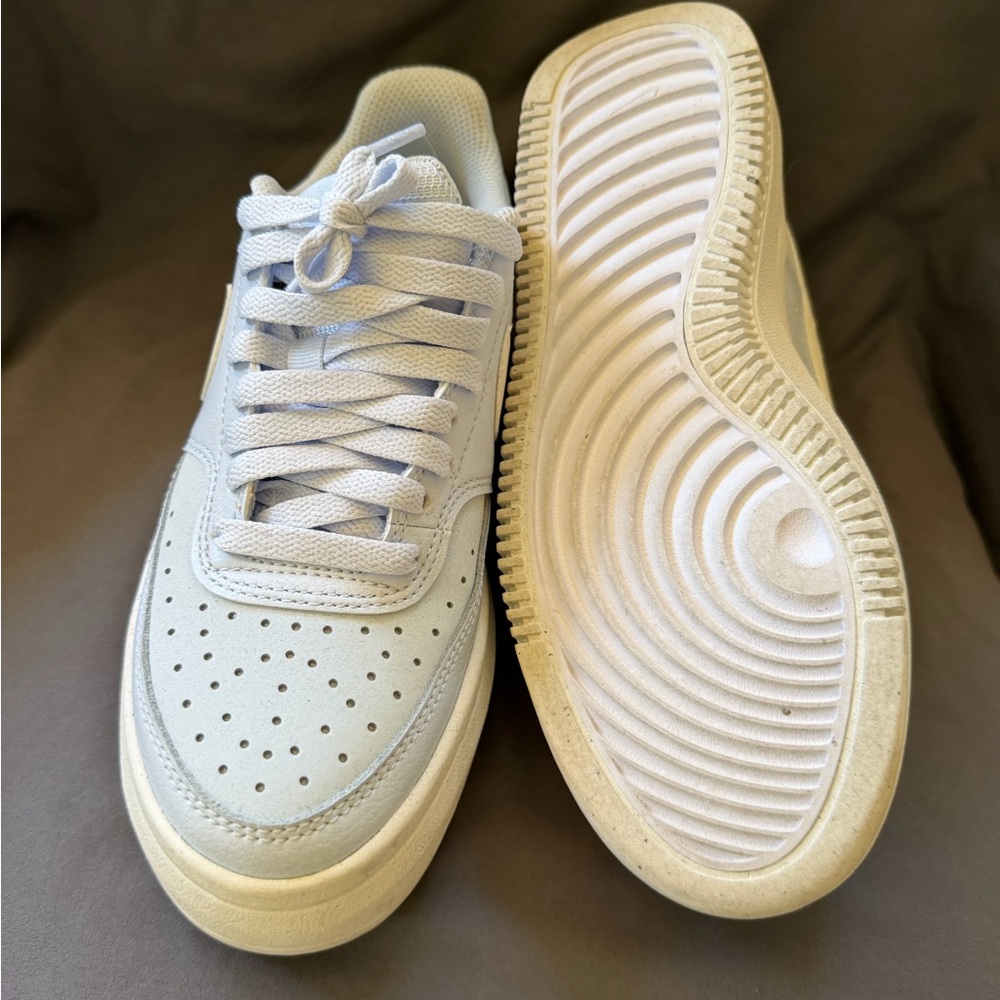 Nike Low-Top Platform Sneakers - Light Blue/White - Picture 7 of 7